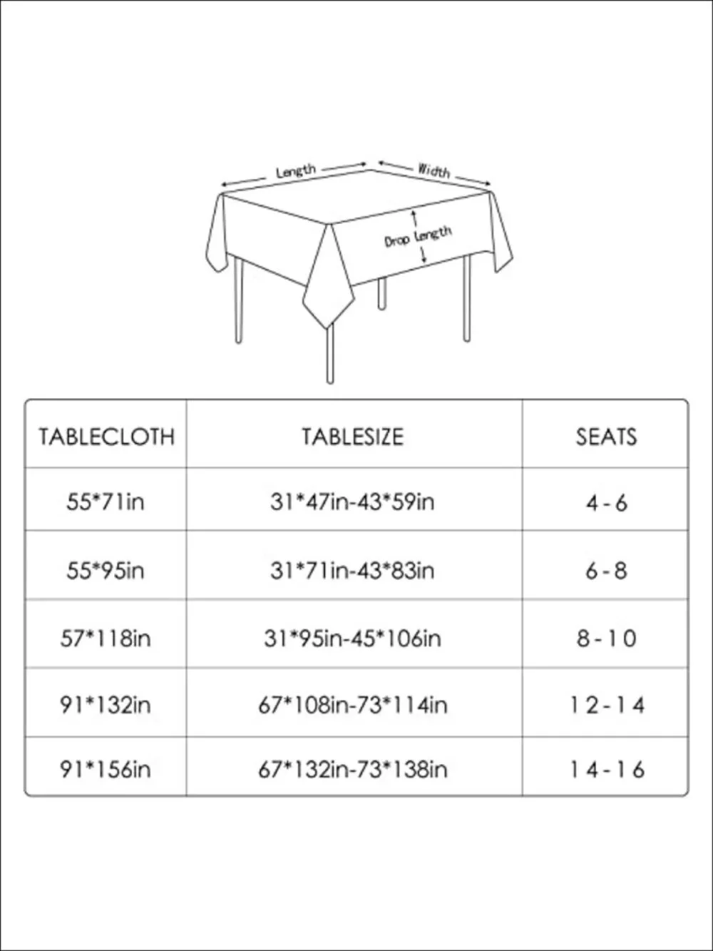 Waterproof Faux Linen Tablecloth 55x95 Rectangle Spill Resistant Washable